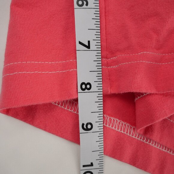 Quacker Factory Shorts Shirt SET Womens Medium Coral Embroidered 100% Cotton - Picture 16 of 16